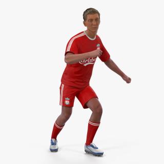 Soccer or Football Player Liverpool Rigged 2 3D model