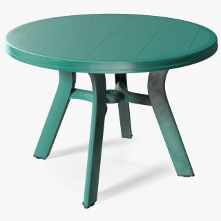 Plastic Table Green 3D model