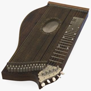Concert Zither 3D model