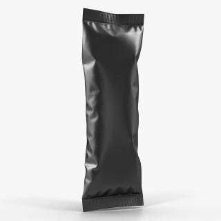 3D model Small Black Bag Template for Snacks