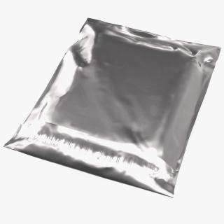 Poly Mailer Plastic Bag Silver Closed 3D