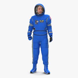 3D Astronaut Wearing Boeing Spacesuit Rigged