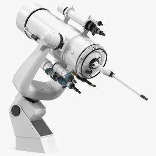 3D Scientific Observatory Telescope Rigged for Maya model