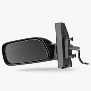 3D Car Side View Mirror Left Black