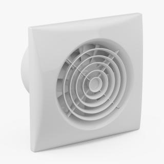 3D Silent Plastic Extractor Fan model