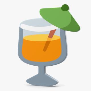 3D model Tropical Drink Emoji