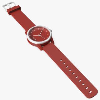 3D Sportive Watch with Unfastened Strap