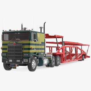 Marmon Truck with Sun Valley Car Carrier Rigged 3D