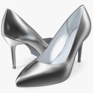 Silver Shoes 3D
