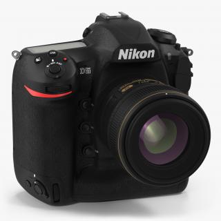 3D Nikon D5 Professional DSLR Camera model