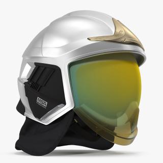 Cairns XF1 Fire Helmet Silver 3D model