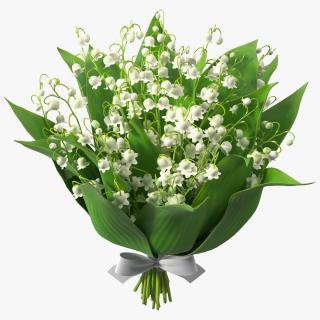 3D model Lily of the Valley Bouquet Big