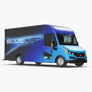 Electric Delivery Truck Blue Arc 3D