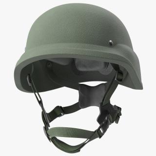 USMC Lightweight Armored Helmet Green 3D