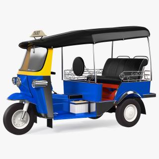 Traditional Tuk Tuk Taxi 3D model