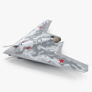3D model Russian Heavy Strike Unmanned Bomber S-70 Okhotnik