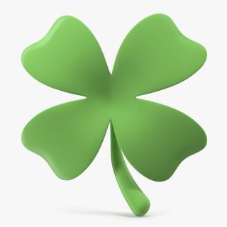 Four Leaf Clover Emoji 3D