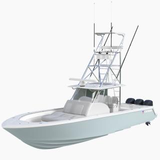 Contender 39 FA Sport Fishing Boat 3D model