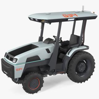 Monarch Fully Electric Tractor Rigged 3D