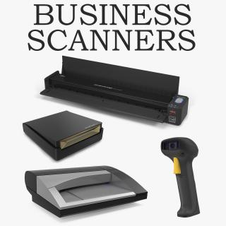 3D Business Scanners Collection model