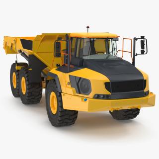 3D Articulated Dump Truck Rigged for Cinema 4D model