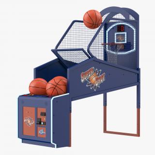 3D Arcade Basketball Machine with Balls