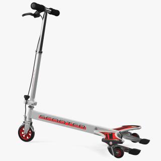3D PowerWing Scooter Gray Red