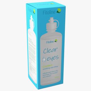 Contact Lens Fluid Packaging Clear Eyes 3D model