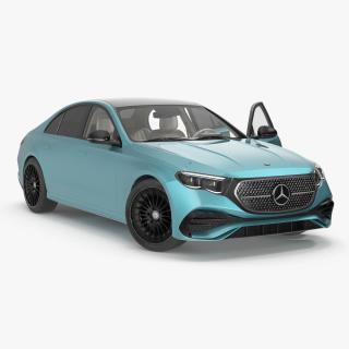 Next Gen Mercedes E-Class 2023 Blue Rigged 3D