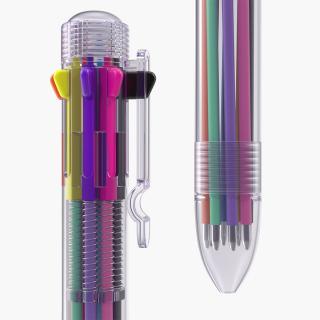 Multicolor Ballpoint Pen 3D model