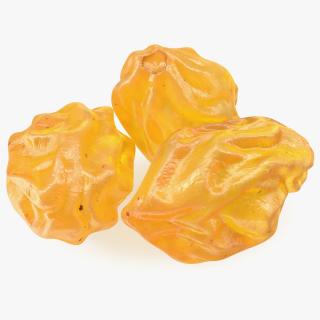 Pile of Golden Raisins 3D