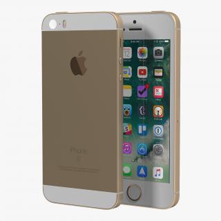 iPhone SE Gold 3D model