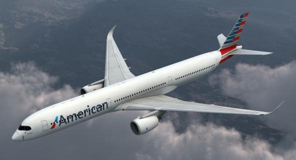 Airbus A350-1000 American Airlines 3D model