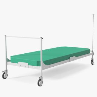 3D Hospital Bed with Mattress Flat