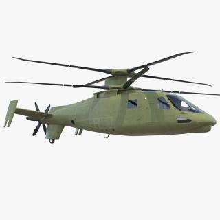 3D Attack Compound Helicopter Rigged model