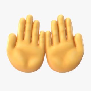 3D Palms Up Together Emoji model