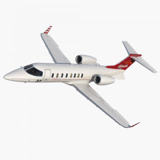3D model Bombardier Learjet 45XR Rigged