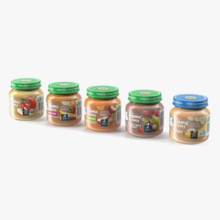 3D Gerber Fruit Baby Food Jars 113g Set