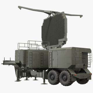 3D Long Range Surveillance Radar 64N6 Rigged
