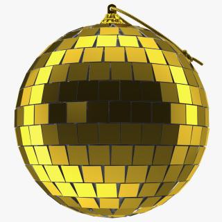 3D Discoball for Christmas Tree Gold model