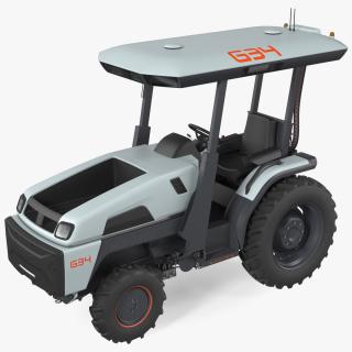 Monarch Autonomous Electric Tractor Rigged 3D