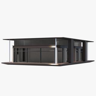 3D model Modern House with Panoramic Windows