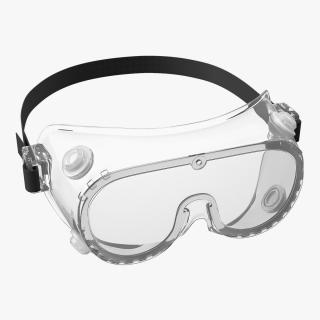 3D Lab Safety Goggles model