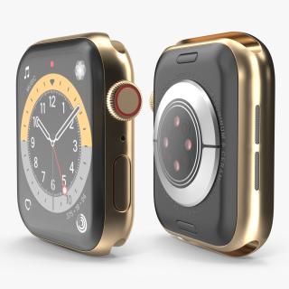 3D Gold Apple Watch 6 model