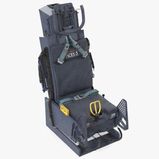 3D Ejectable Airplane Seat ACES FIVE model