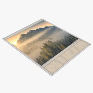 3D Polaroid Instant Photo Frame with Landscape model