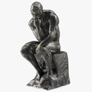 3D model The Thinker Statue Bronze