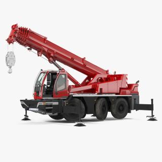 3D model Compact Mobile Crane Generic Rigged