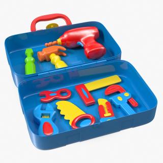 Toy Tools Box 3D Models Set 3D