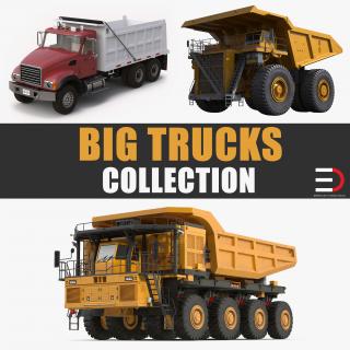 3D Big Trucks Collection